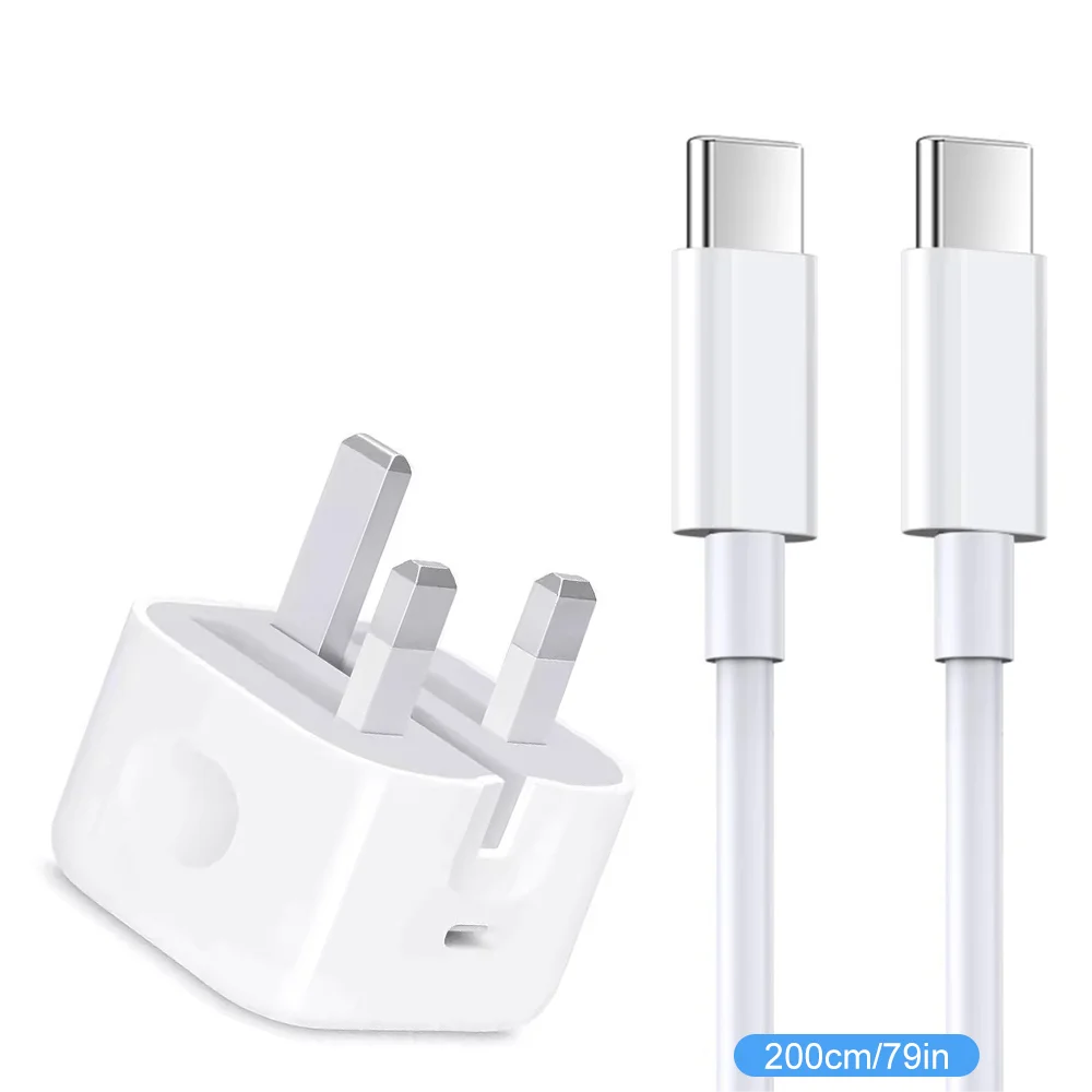 Ladegerät mit Ladekabel Handyadapter 20W für iPhone 15 16 iPad 9 10 11 iPad Air 4 5 6 Typ-C Schnittstelle