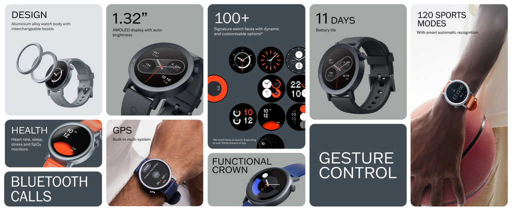 CMF by Nothing Watch Pro 2 Smartwatch with 1.32’’ AMOLED Display, 11 Days Battery Life, Bluetooth Calls with AI Noise Reduction, GPS, Android iOS