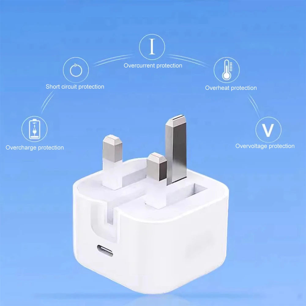PD 20W Fast Charger Foldable Phone Adapter For iPhone 14 13 12 11 Pro Max 8 7 6 6s Plus Quick Charging Data Cable Accessories