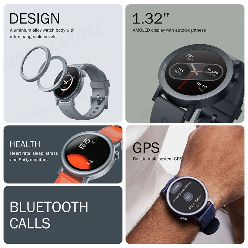 CMF by Nothing Watch Pro 2 Smartwatch with 1.32’’ AMOLED Display, 11 Days Battery Life, Bluetooth Calls with AI Noise Reduction, GPS, Android iOS