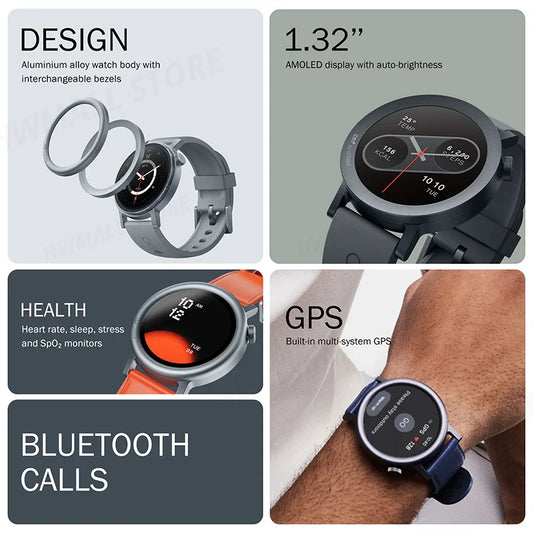 CMF by Nothing Watch Pro 2 Smartwatch with 1.32’’ AMOLED Display, 11 Days Battery Life, Bluetooth Calls with AI Noise Reduction, GPS, Android iOS
