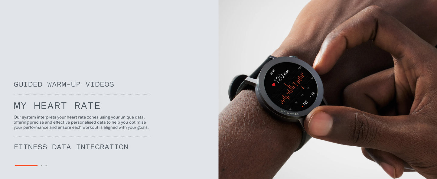 CMF by Nothing Watch Pro 2 Smartwatch mit 1,32 Zoll AMOLED Display, 11 Tagen Akkulaufzeit, Bluetooth-Anrufen mit AI-Geräuschunterdrückung, GPS, Android iOS