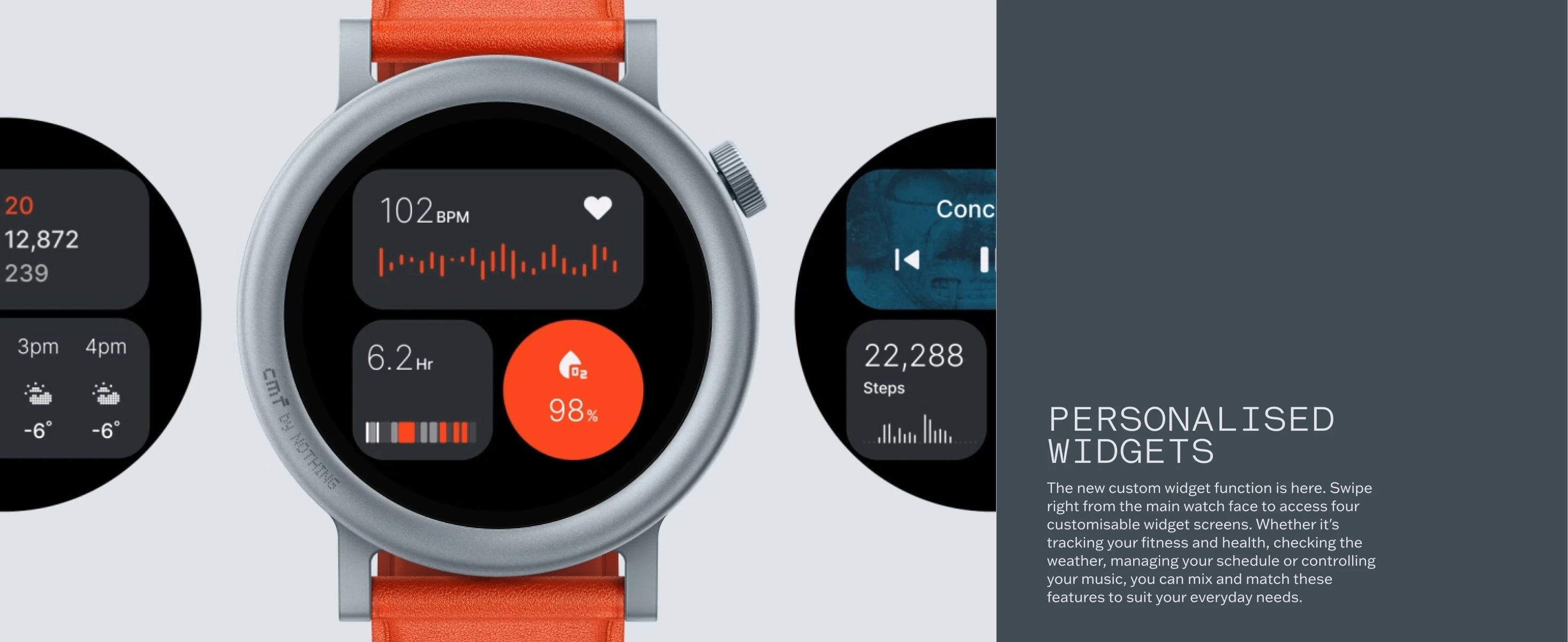 CMF by Nothing Watch Pro 2 Smartwatch with 1.32’’ AMOLED Display, 11 Days Battery Life, Bluetooth Calls with AI Noise Reduction, GPS, Android iOS
