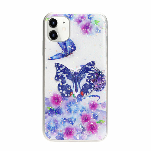3D Schmetterling Design Ständer Slim Case für iPhone 12 / 12 Pro 6.1