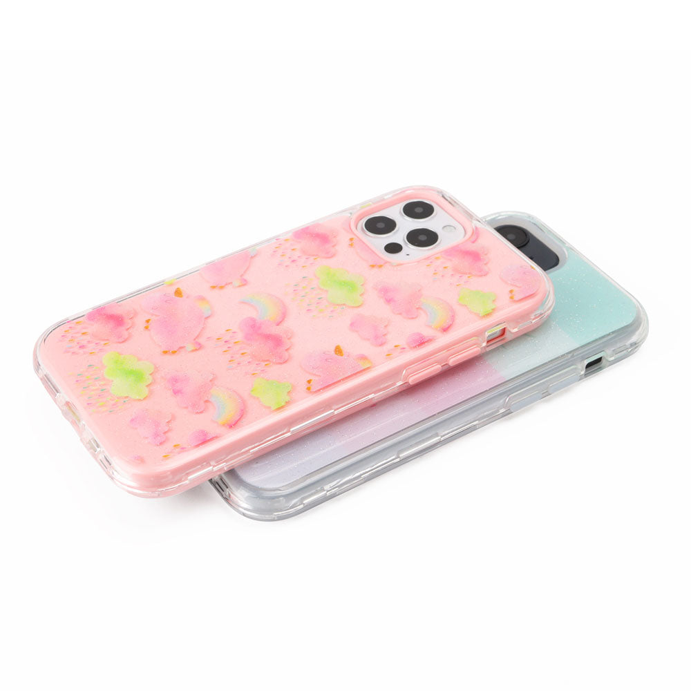 Funda de diseño híbrido protector de alto impacto de doble capa rígida para iPhone