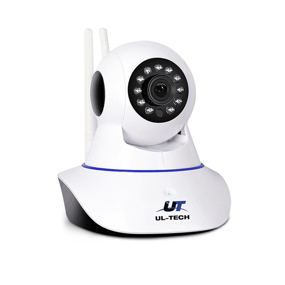 UL-tech 1080P Drahtlose IP-Kamera Überwachungskamera WLAN Cam Weiß