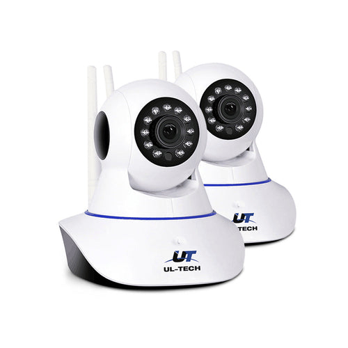 UL-Tech 1080P Drahtlose IP-Kameras Sicherheits-WLAN-Kamera Weiß