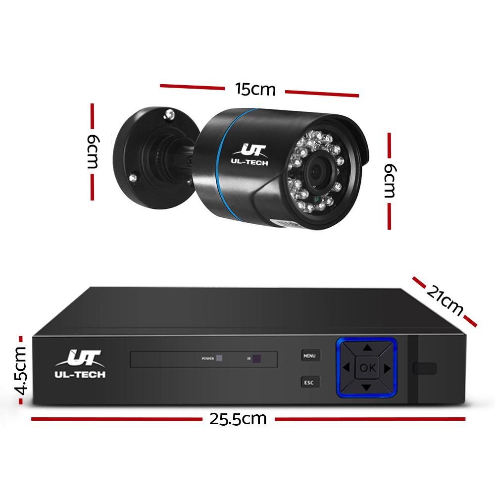 UL-TECH 1080P Security Camera System 8CH DVR with 8 CCTV Bullet