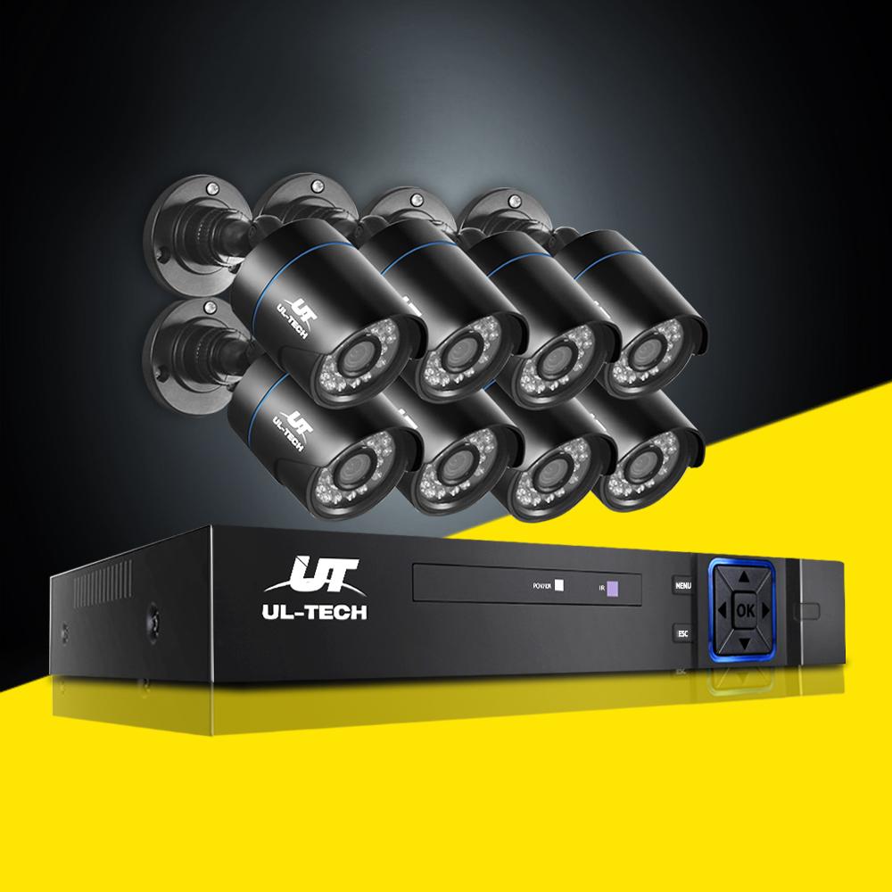UL-TECH 1080P Security Camera System 8CH DVR with 8 CCTV Bullet