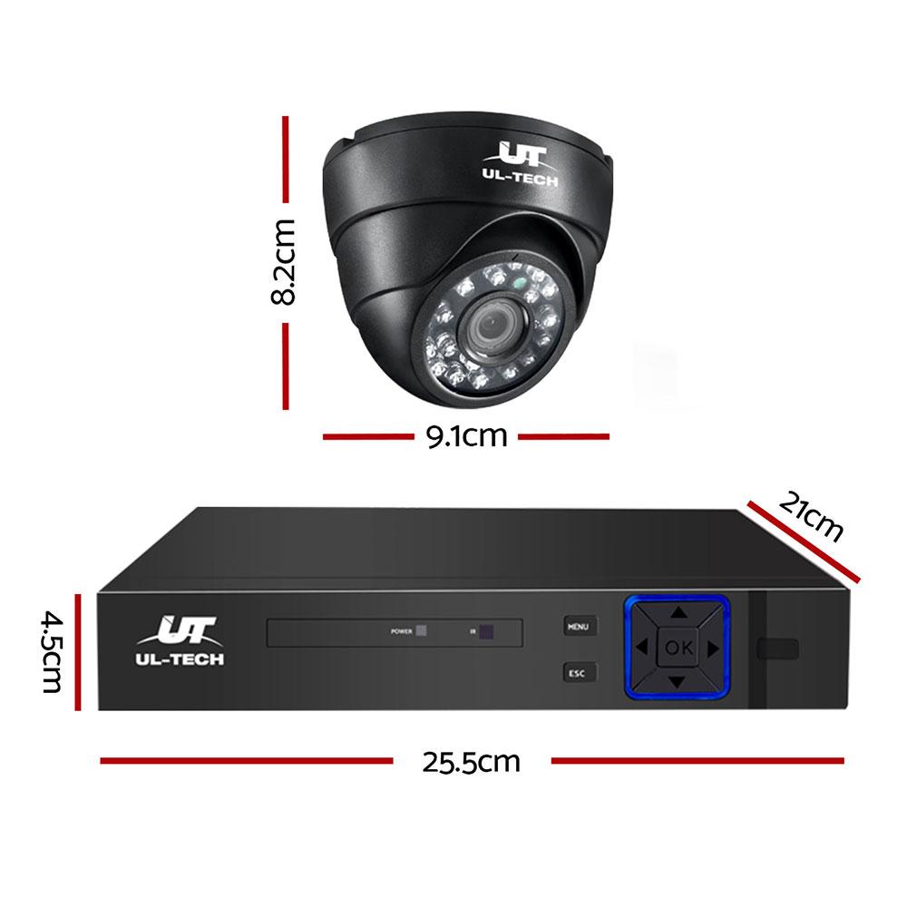 UL-TECH 1080P Security Camera System 8CH DVR with 8 CCTV Dome Cameras