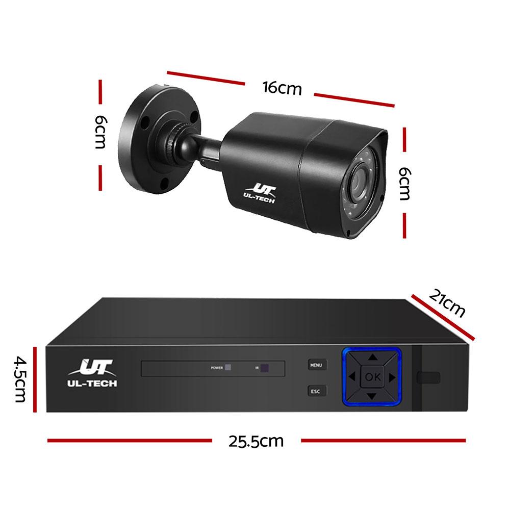 UL-TECH 1080P Security Camera System 8CH DVR with 8 CCTV Square
