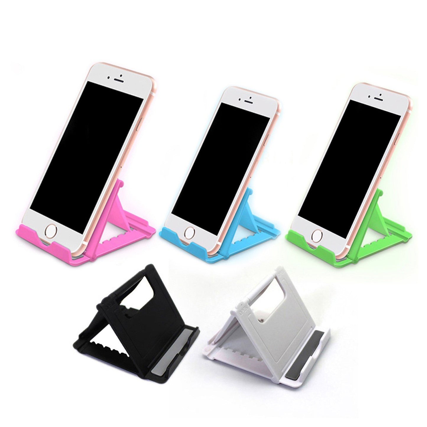 Telefon-/Tablet-Ständer, faltbarer, mehrfach verstellbarer Halter für Telefon und Tablet