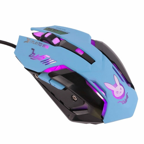 USB Kabelgebundene Ergonomische Gaming-Maus mit 6 Tasten und 2400 dpi Optik