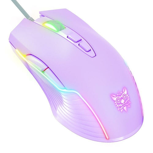 USB Wired Mouse 6-Gear Adjustable RGB Gaming Mouse