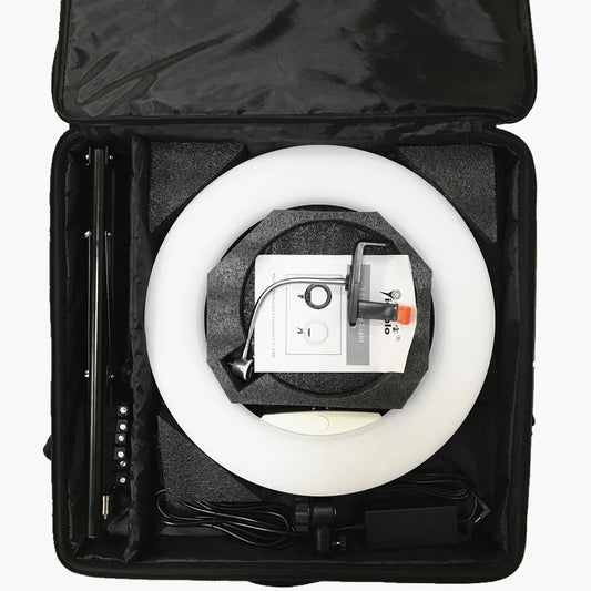 Yidoblo FD-480II 18" Fotostudio Dimmbare LED-Ringlampe 480 LEDs Videoleuchte Fotografische Beleuchtung + Ständer (2M) + Kugelkopf