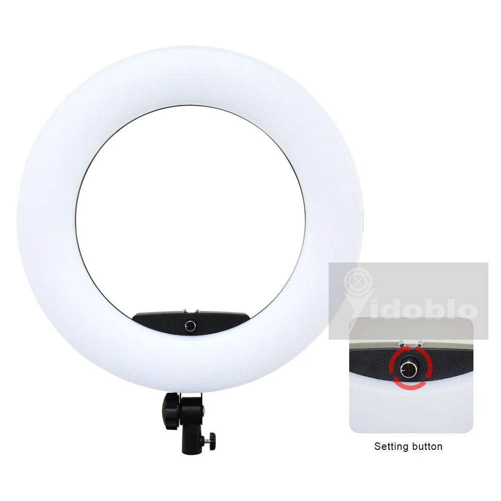 Yidoblo FD-480 18' Dimmable LED Ring Lamp Kit 96W LED Makeup Tattoos Light Lamp Ring Light + Stand (2M) + Handbag