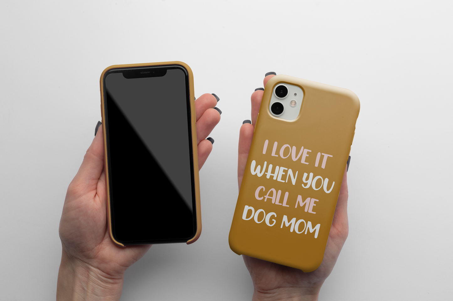 Me encanta cuando me llamas funda de teléfono mamá perruna