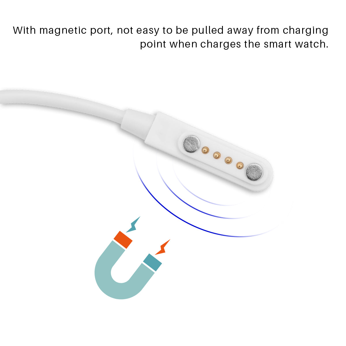 Magnetic Charger Cable Cord USB 2.0 Male to 4 Pin