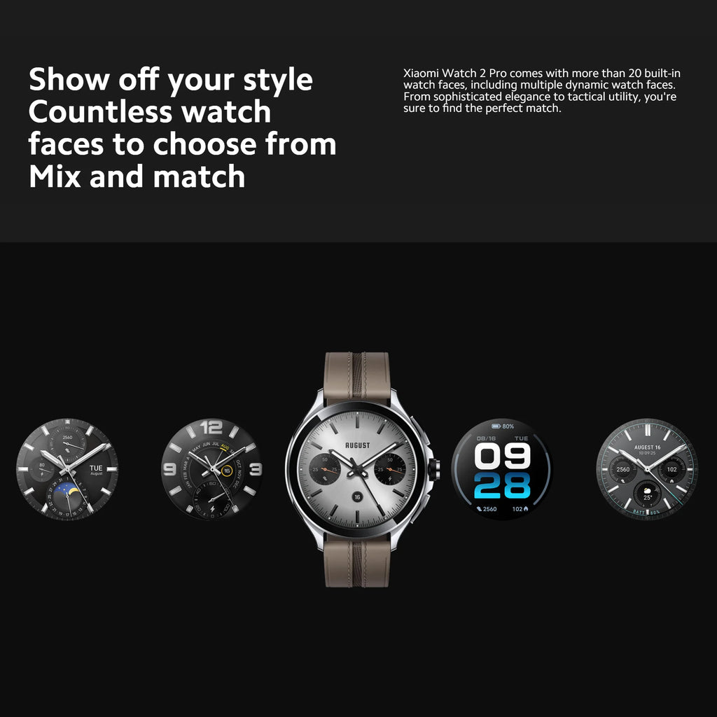 Xiaomi Watch 2 Pro, 2GB 32GB 1.43" AMOLED Display 326 PPI 150+ Sports Modes Qualcomm Snapdragon W5+ Gen 1 Magnetic Charge 54.5g