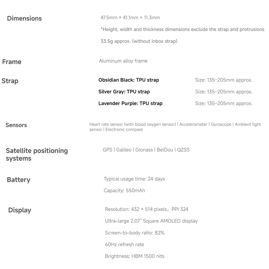 Xiaomi Redmi Watch 5 2.07" AMOLED 24 days Battery Life Bluetooth Calling 150+ Sports Mode Heart Rate Sleep Tracking 5ATM GPS