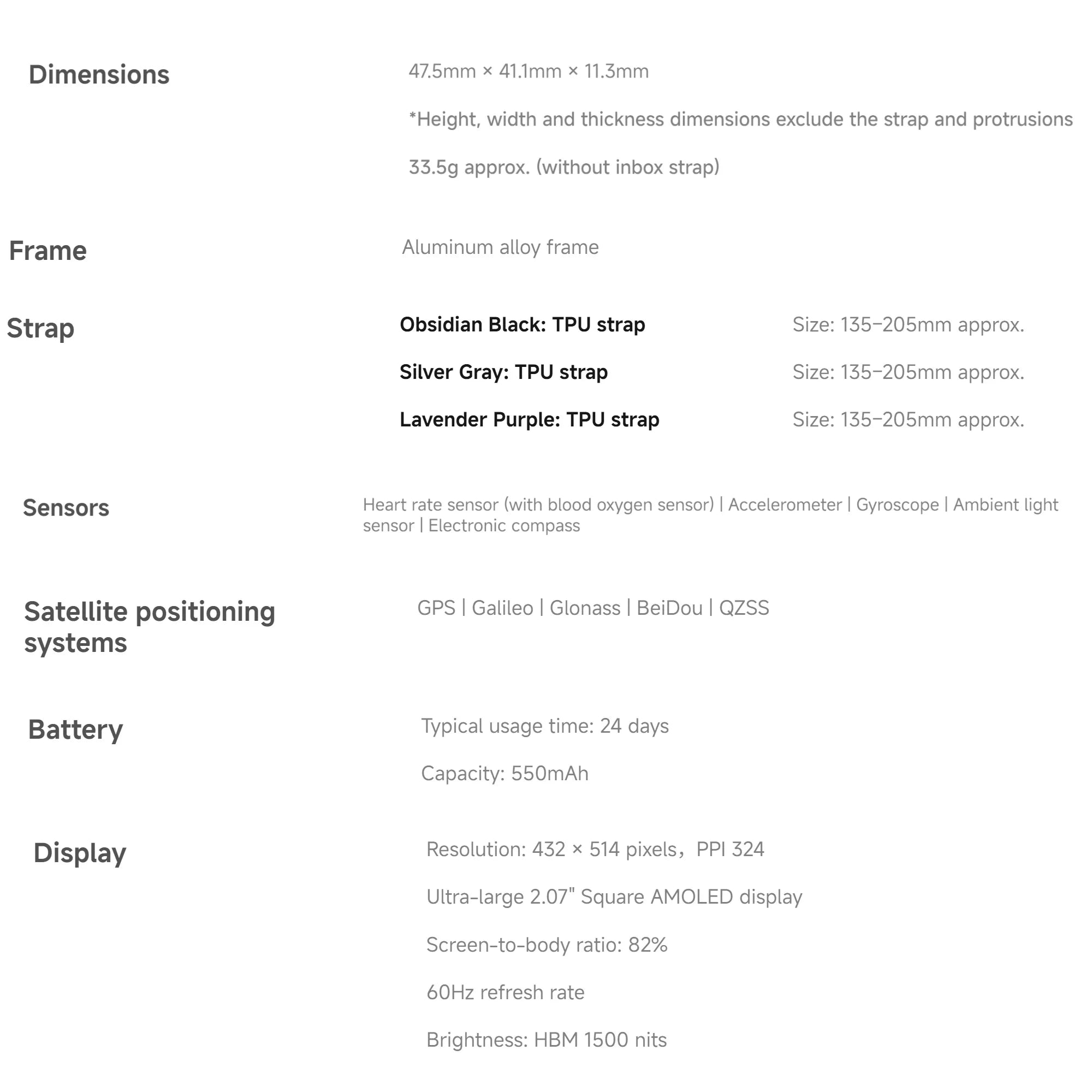 Xiaomi Redmi Watch 5 2.07" AMOLED 24 days Battery Life Bluetooth Calling 150+ Sports Mode Heart Rate Sleep Tracking 5ATM GPS
