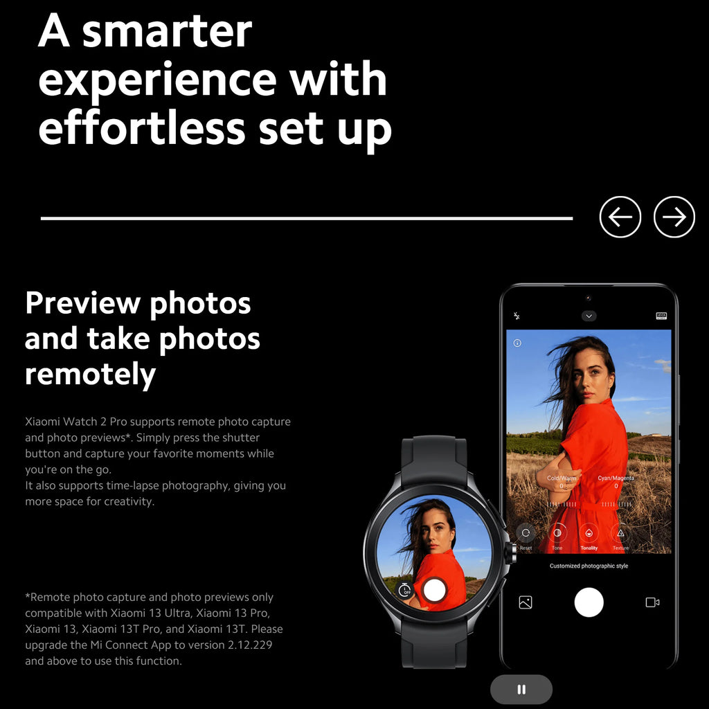 Xiaomi Watch 2 Pro, 2GB 32GB 1.43" AMOLED Display 326 PPI 150+ Sports Modes Qualcomm Snapdragon W5+ Gen 1 Magnetic Charge 54.5g