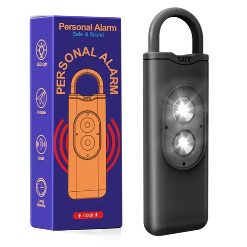 Self Defense Alarm 130dB LED Light Anti-wolf Alert for Teenagers Women