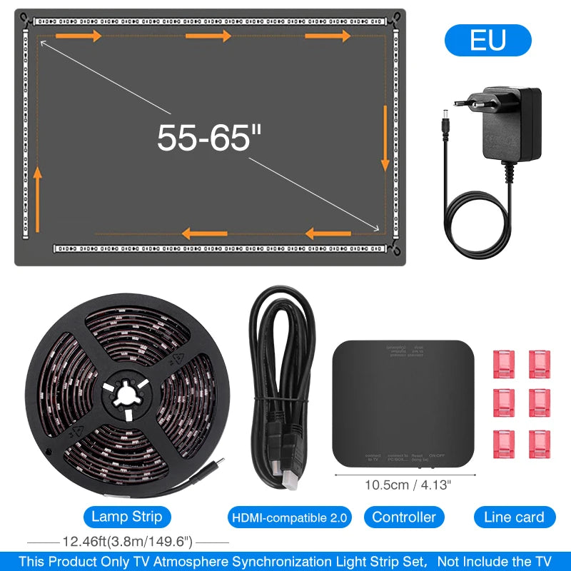 Sync Box Light Strip For 4K HDMI-Compatible 2.0 Device Sync Box Light Kit