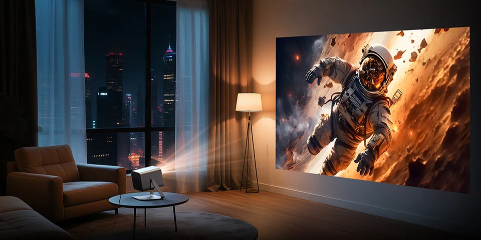 BYINTEK R90 Max Magic 4 Max Full HD 1080P Projector 4K Google TV 11.0  DLP 2200 ANSI Lumens 3D 4K Supported