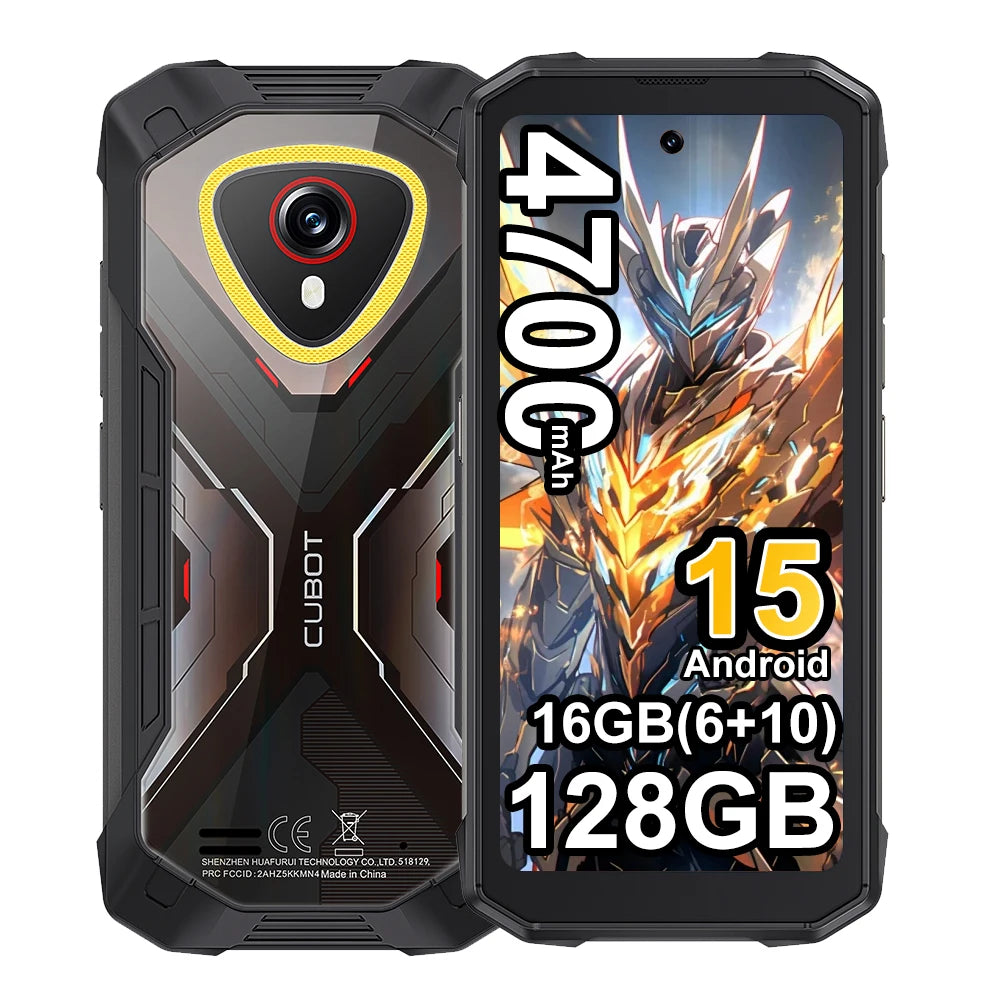 [Versand aus UK] Cubot KingKong Mini 4 4,7 Zoll Display Robustes Smartphone 4700mAh 6GB+128GB NFC 48MP Campinglicht Android 15