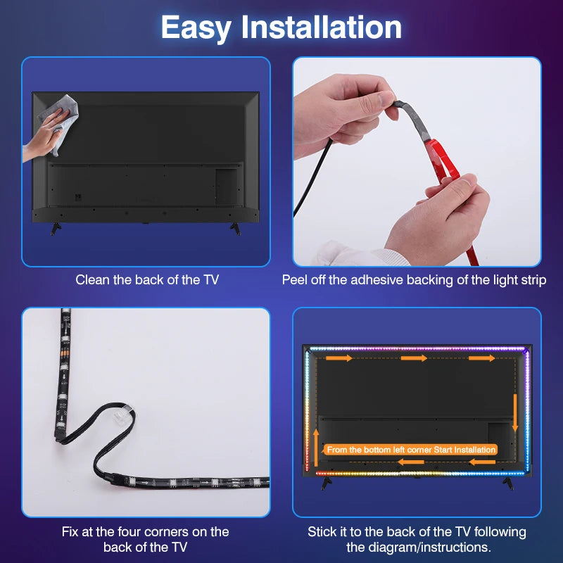 Sync Box Light Strip For 4K HDMI-Compatible 2.0 Device Sync Box Light Kit