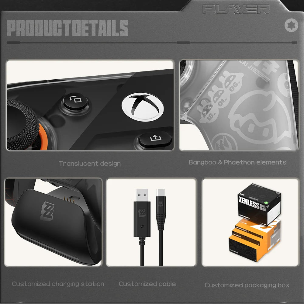 GameSir G7 Pro Zenless Zone Zero Wireless Xbox Gaming Controller – Charging Dock, TMR Joytick, Hall Effect Trigger, Gyro