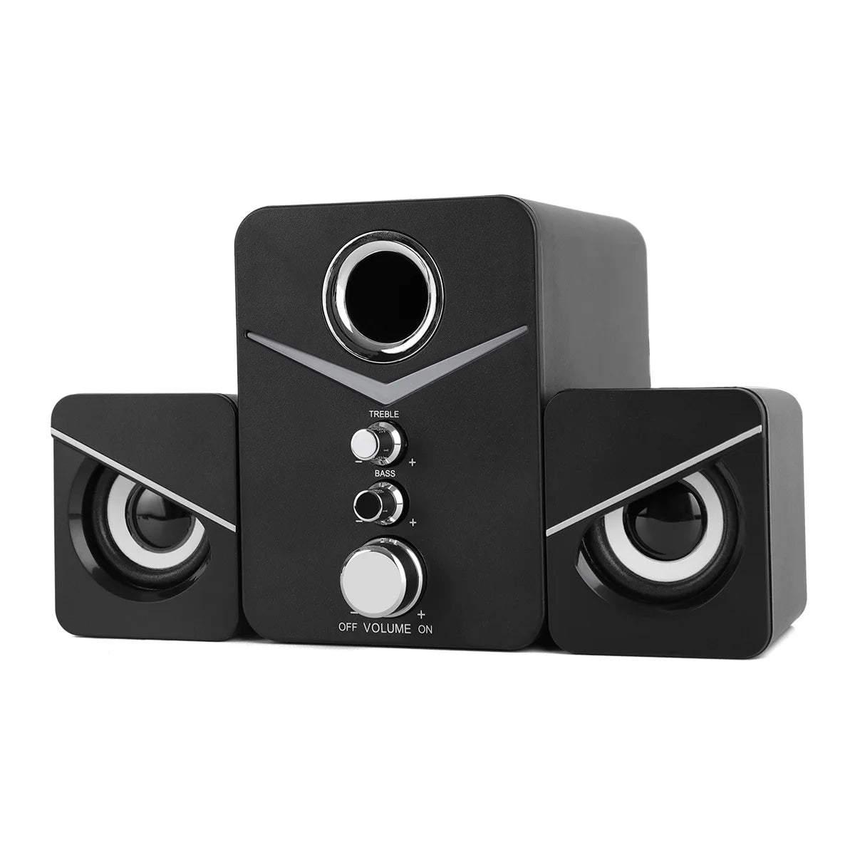 Computer Speakers System Stereo Bass Subwoofer For  Desktop Laptop USB Wired Desktop PC Speaker With RGB LED Light 3.5mm Jack