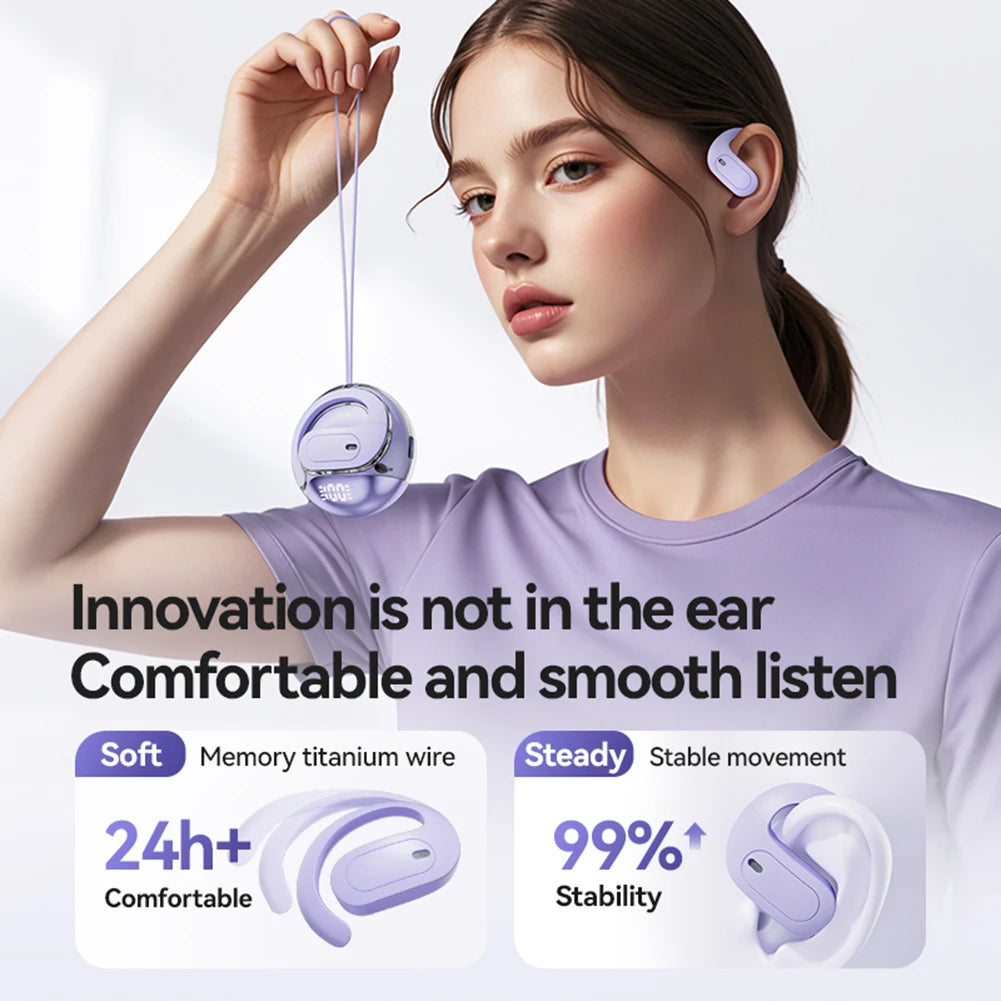 AI Translator Earbuds 144 Languages Translation Earphones Bluetooth-Compatible 5.4 Translator Headphones for Travel Business