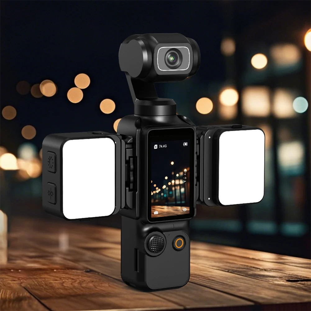1/2 Pcs Magnetic Fill Light for DJI Osmo Pocket 3 Rechargeable LED Video Light Photography Lighting Sports Camera Accessories