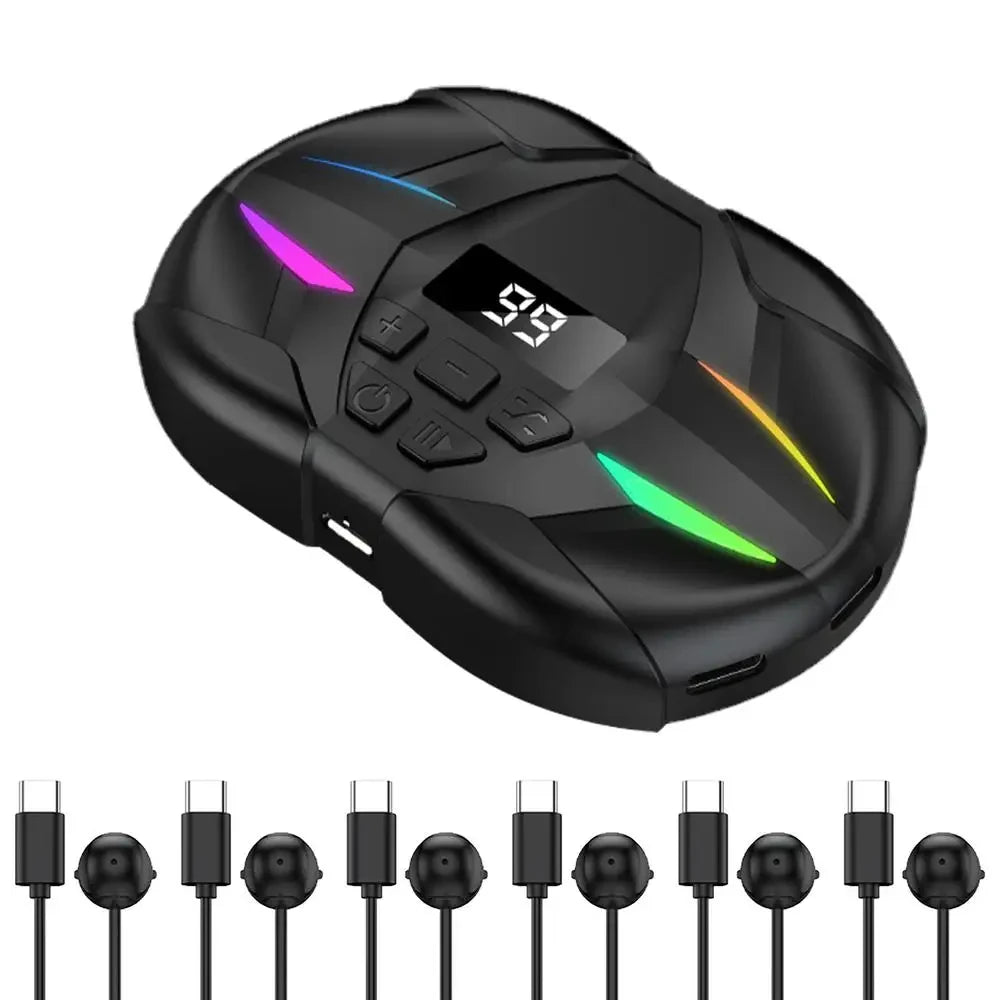 Mobile Phone Screen Auto Clicker with Digital Display & RGB Light Phone Auto Clicker for Games Live Broadcasts Deal Reward Tasks