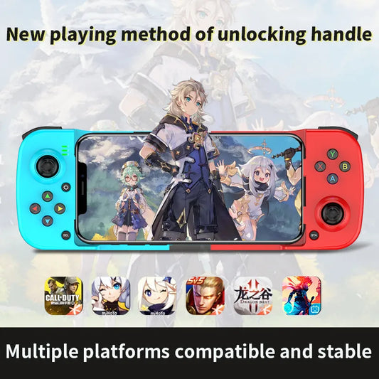Type-C Telescopic Mobile Phone Gamepad Bluetooth-compatible 5.0 Wireless Game Controller Joystick for PUBG for NSSwitch forPS4
