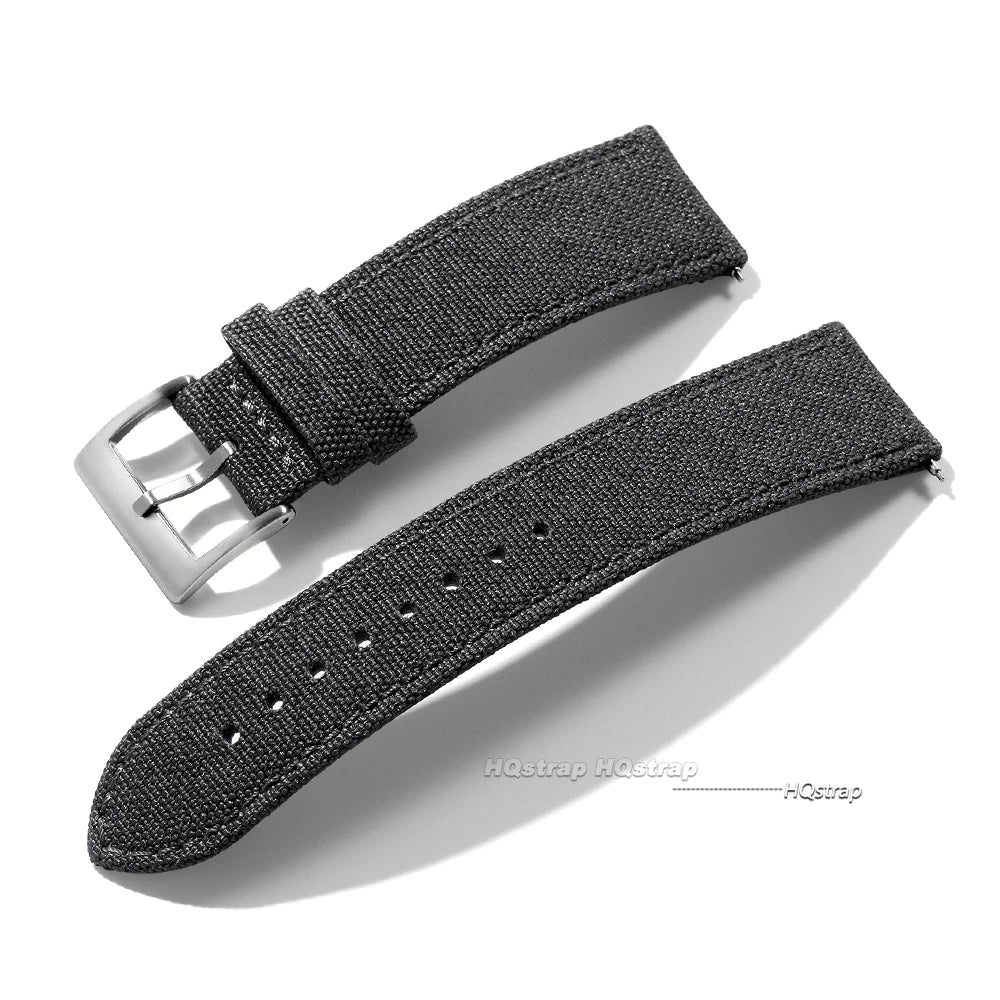 Sailcloth Watch Strap 20mm 22mm for Seiko Band Waterproof Fabric Watchband Quick Release Wristband High Quality Women Men Belt
