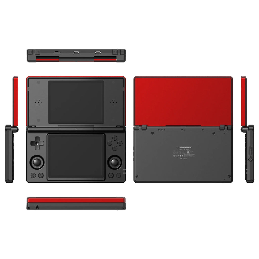 ANBERNIC RG DS Dual-screen Flip Handheld Game Console Video Games Player 4IPS Multi-touch Screen RK3568 Android14 PSP PS2 Game
