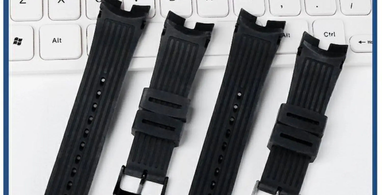 Silicone Strap For Citizen Eco-Drive CA4154 4155 AW1476 1475 1477 Bracelet 24mm Men Rubber Replacement Watch band Accessories