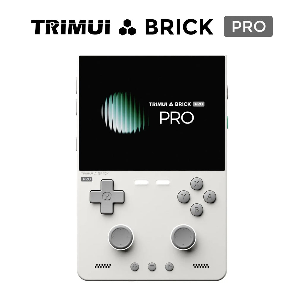 TRIMUI BRICK PRO Handheld Game Console 3.95'' IPS Screen RGB Top Light Dual Hall Joysticks A133P Linux 4.9 System Gifts