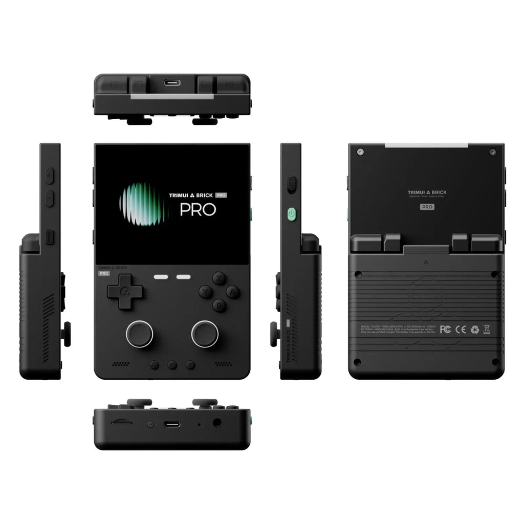 TRIMUI BRICK PRO Handheld Game Console 3.95'' IPS Screen RGB Top Light Dual Hall Joysticks  A133P Linux 4.9 System 5000mAhGifts