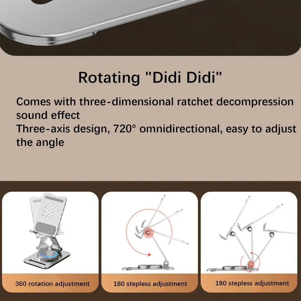 Foldable Phone Stand Desktop Stand Holder for Phone Portable Desktop Cellphone Dock Support for Bedroom Living Room Table