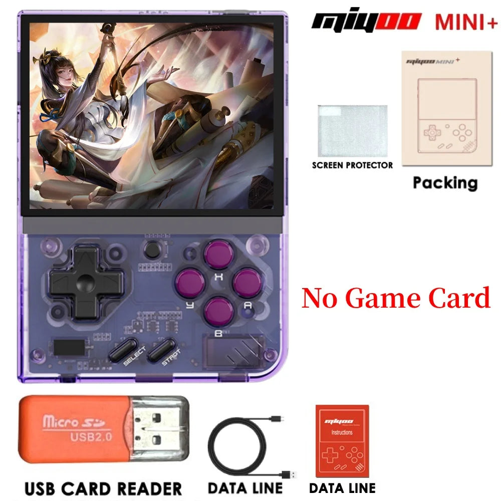 MIYOO Mini Plus Portable Retro Handheld Game Console V2 Mini+ 3.5 Inch IPS Screen Classic Video Game Console Linux System Gift
