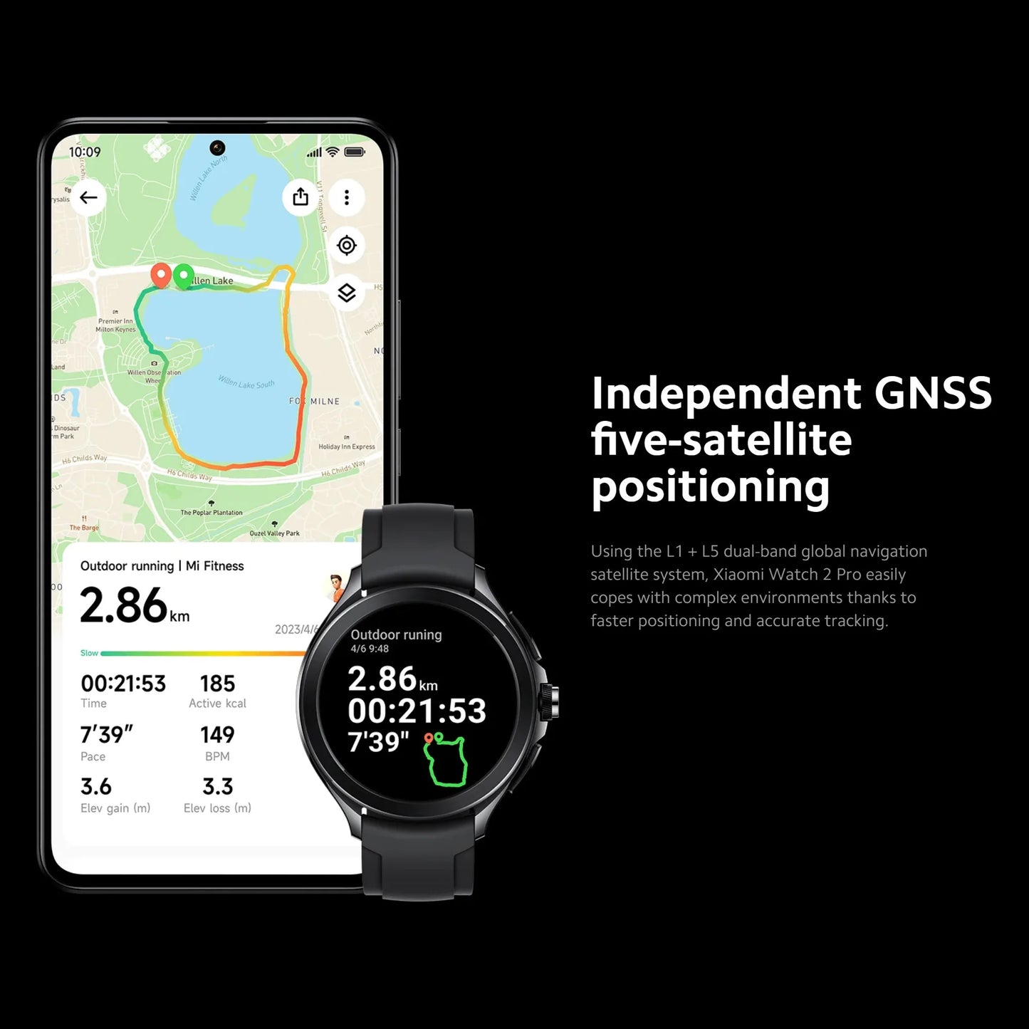 Xiaomi Watch 2 Pro, 2GB 32GB Pantalla AMOLED de 1.43" 326 PPI 150+ Modos Deportivos Qualcomm Snapdragon W5+ Gen 1 Carga Magnética 54.5g