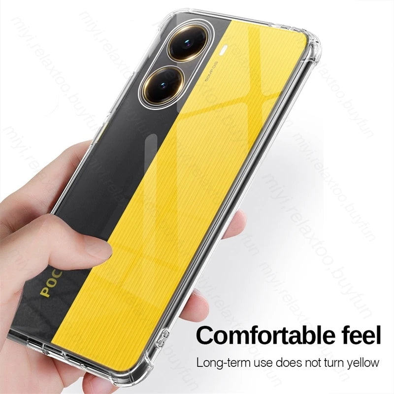 3To1 TPU Soft Cover For Xiaomi Poco X7 Pro 5G Case Protective Glass PocoX7Pro Camera Screen Protector Poko Little X7Pro X 7 Pro