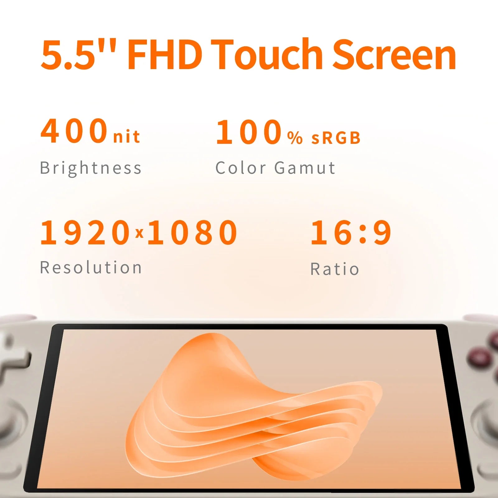 MANGMI AIR X Handheld Game Console Snapdragon 662 5000mAh Battery 5.5-inch Screen 15W Fast Charging Android 14 Video Game Player