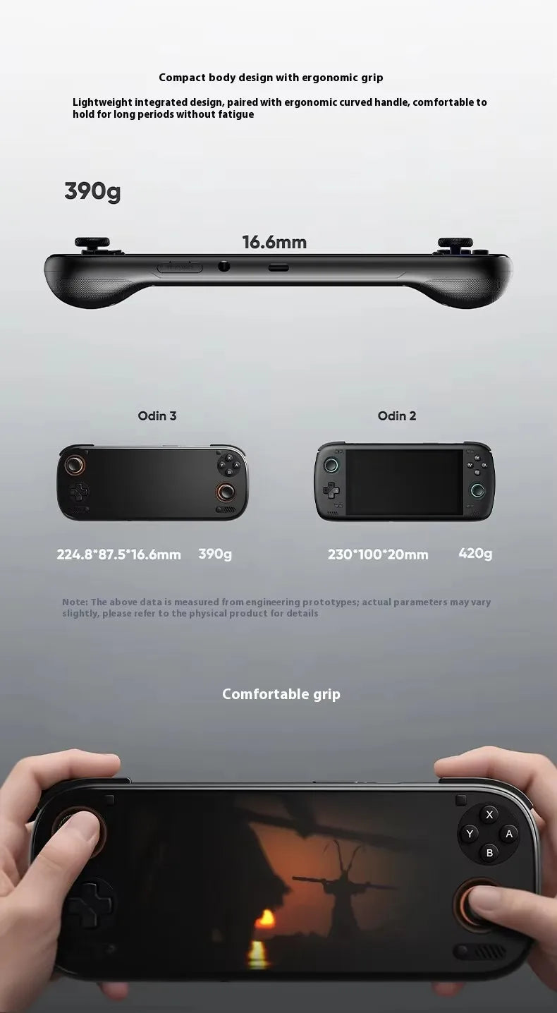 AYN Odin 3 Game Console 6'' 1080P 120Hz AMOLED Screen Handheld With 8000mAh Hall-Effect Joystick Handheld Game Console PSP PS2
