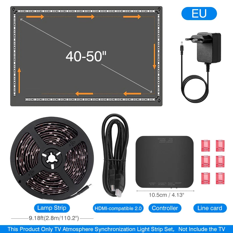 Sync Box Light Strip For 4K HDMI-Compatible 2.0 Device Sync Box Light Kit