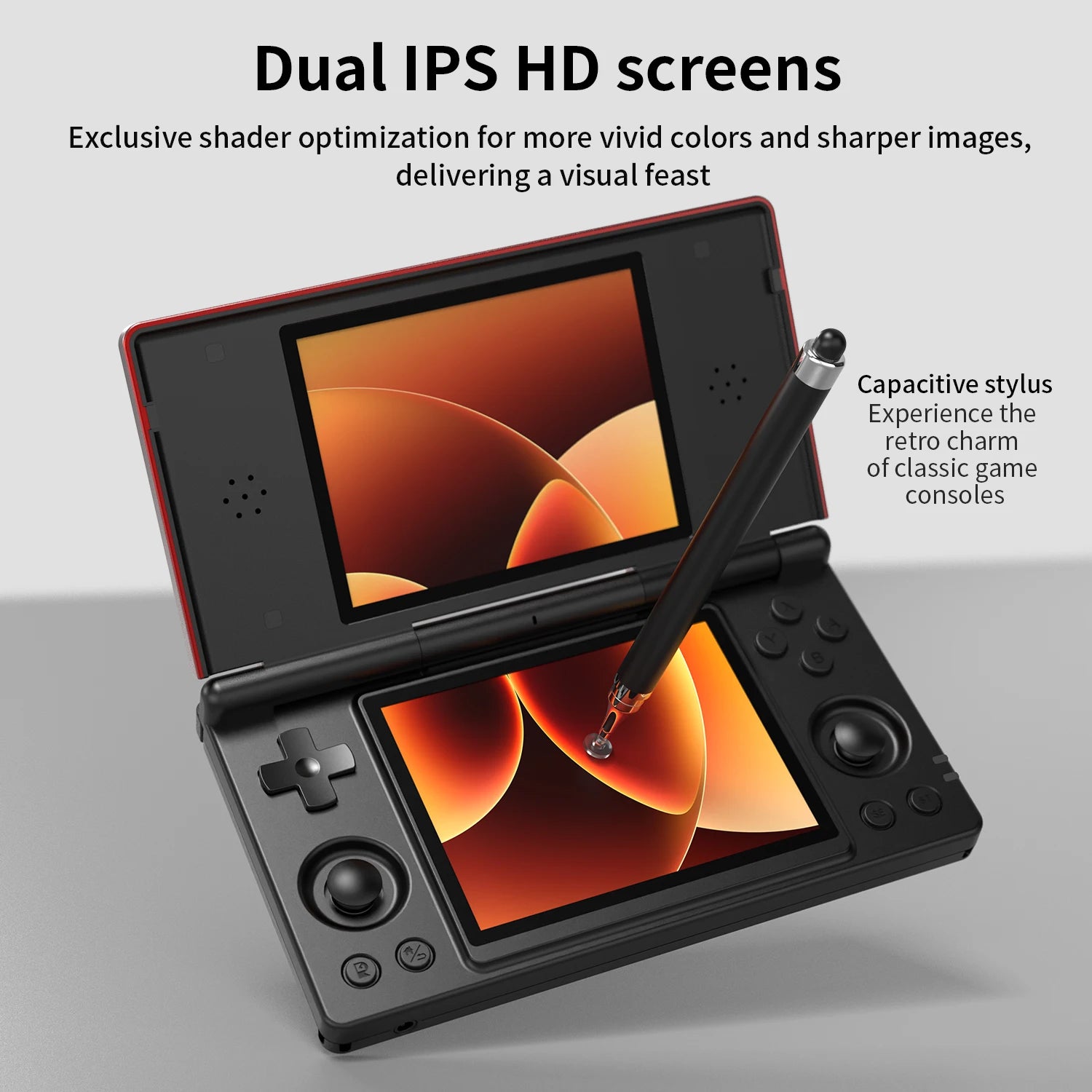 ANBERNIC RG DS Dual-screen Flip Handheld Game Console Video Games Player 4IPS Multi-touch Screen RK3568 Android14 PSP PS2 Game